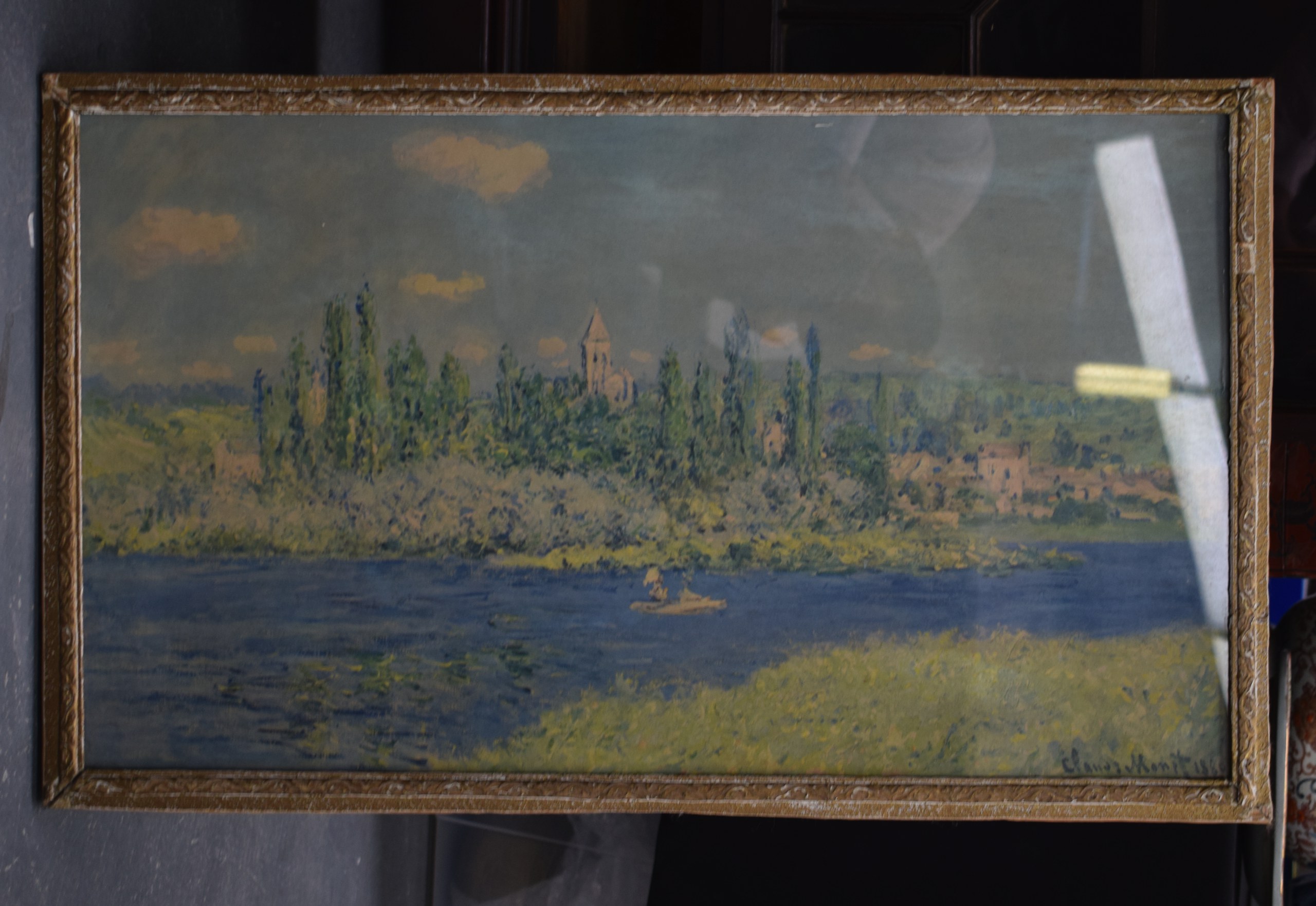 After Claude Monet, framed print.