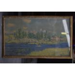 After Claude Monet, framed print.