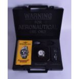 A GOOD CASED BREITLING CHRONOMETER 'EMERGENCY MISSION' WRISTWATCH with original case, parts and