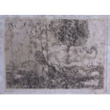 ROSMUND C JONES (British), Framed Engraving, "2nd image", "Bantams in Field". 24 cm x 33 cm.