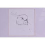 ARCHIBALD THORBURN (1860-1935), Framed Pencil Sketch, depicting an exotic bird. 10 cm x 10.5 cm.