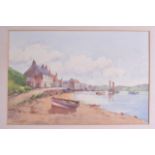 WILLIAM WEIR (Scottish), Framed Watercolour, signed, "Ferryden, Montrose". 29 cm x 44 cm.