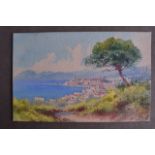 EUROPEAN SCHOOL (Early 20th Century), Unframed Watercolour, unsigned, coastal landscape. 10 cm x