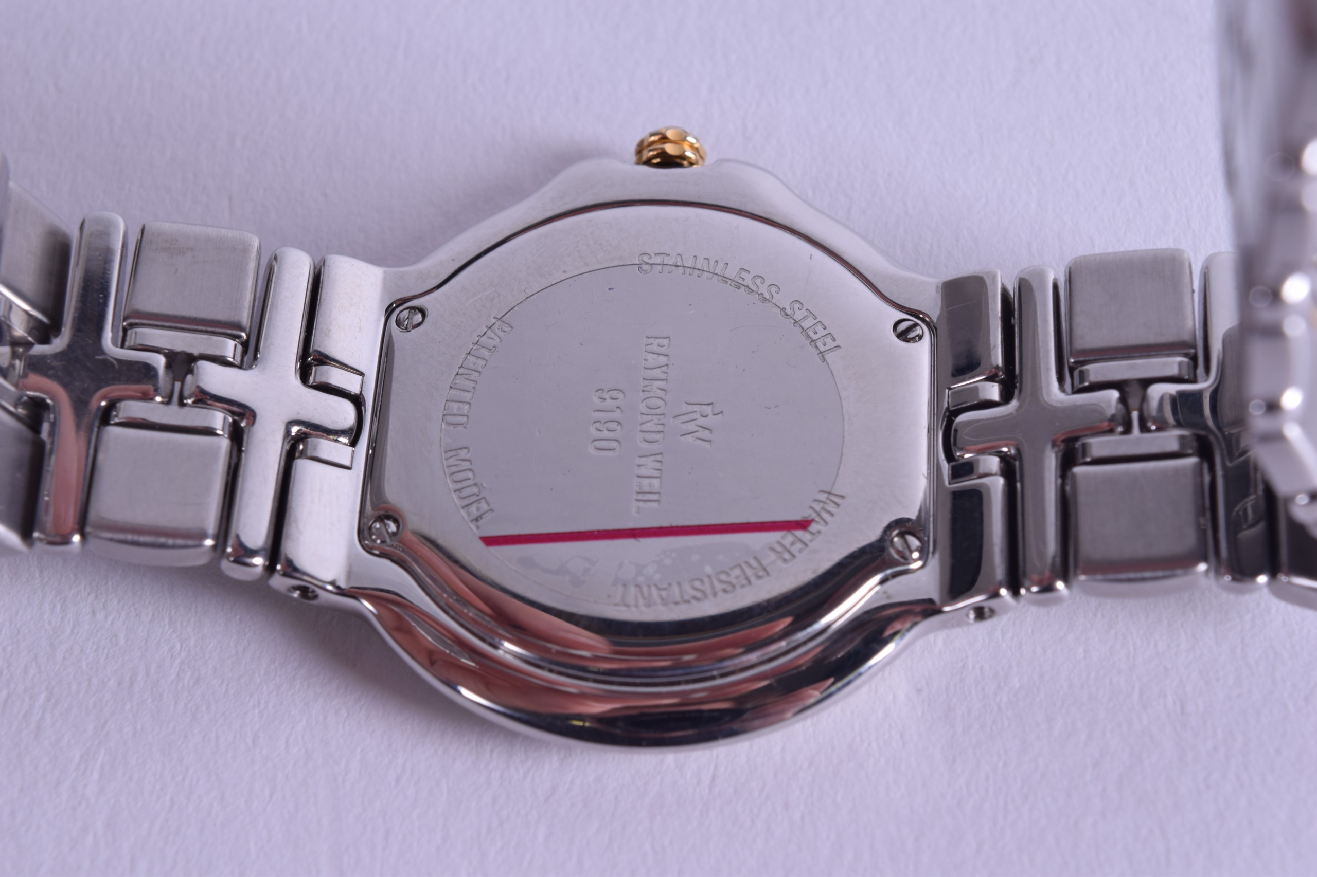 A RAYMOND WIEL PARSIFAL STAINLESS STEEL LADIES WRISTWATCH. 3.25 cm wide. - Image 2 of 2