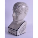 A POTTERY PHRENOLOGY HEAD by L N Fowler. 29 cm high.