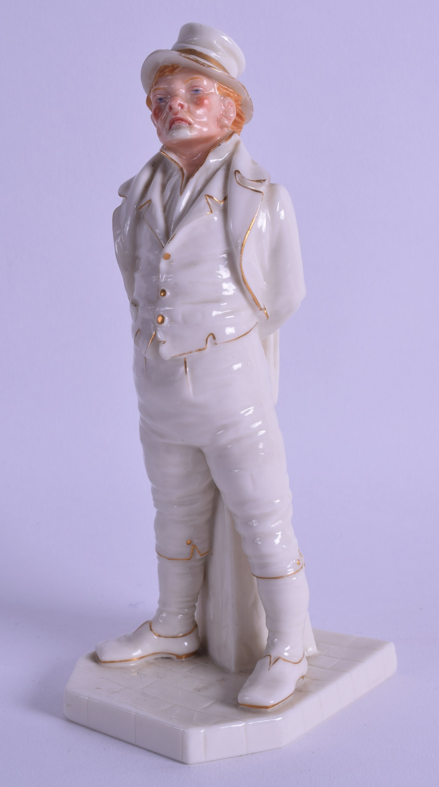 Royal Worcester figure of Paddy, the Irishman from the white glaze countries of the Worcester. 17.