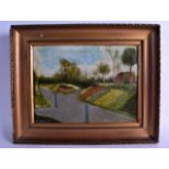 D H WILLIAMS (English), Framed Oil on Canvas, signed, "Gillingham Park". 19 cm x 28 cm.