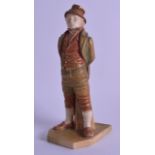 Royal Worcester shot enamel figure of the Irishman, from the Counties of the World, date code for