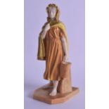 Royal Worcester shot enamel figure of the Irish Girl, Colleen, from the Counties of the World,