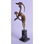 Claire Jeanne Robertine Colinet (1880-1950) A Lovely Art Deco Gilt Bronze Figure Of A Female,