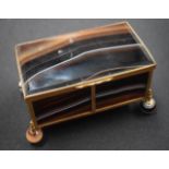 A LOVELY LATE 19TH CENTURY FRENCH CARVED BANDED AGATE BOX AND COVER of larger than normal