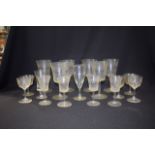 A QUANTITY OF ENGRAVED GLASSWARE, of varying design and size. (qty)