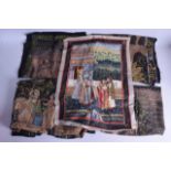A GROUP OF FIVE EARLY 20TH CENTURY INDIAN WATERCOLOURS ON SILK of various designs and sizes. (5)