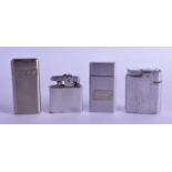 A COLLECTION OF FOUR VINTAGE LIGHTERS including 2 Davidoff, 1 x Ronson & another. (4)