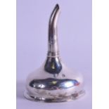 A GOOD GEORGE II SILVER WINE FUNNEL. DUBLIN 1751. 2.8 oz. 10 cm high.