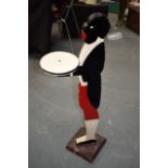 AMERICAN FOLK ART, formed as standing silent butler. 90 cm high.