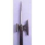 A LONG ANTIQUE MEDIEVAL STYLE WEAPON with steel blade. 195 cm long.