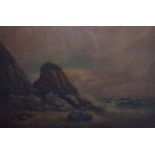 J MCCELLAND (1888), Framed Oil on Canvas, signed & dated, Coastal Landscape. 49 cm x 74 cm.