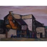 F S WILLIAMS (20th Century), Unframed Oil on Board, signed, "Farmhouse, Wycombe". 36 cm x 61 cm.