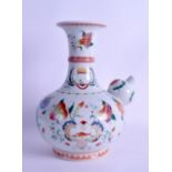 A VERY RARE 18TH/19TH CENTURY CHINESE EXPORT ARMORIAL KENDI Qianlong/Jiaqing, painted with a central