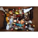 A QUANTITY OF MINITAURE BOTTLES OF SPIRITS, Whisky, Vodka etc. (qty)