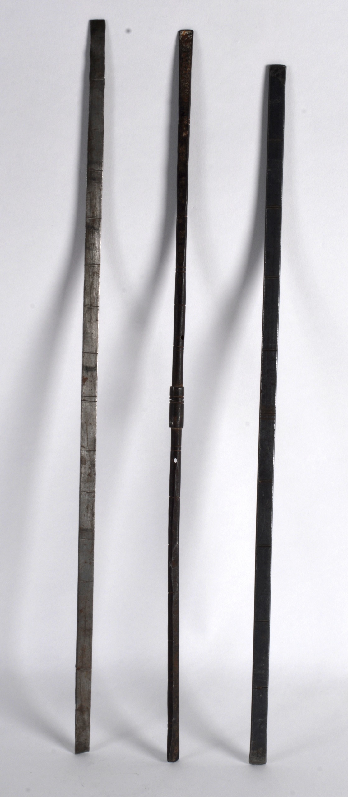 Three Metal Measuring Rods, 10th/12th Century, Persian, Khurasan (3)