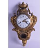 A FINE 18TH CENTURY LOUIS XVI ORMOLU CARTEL CLOCK by Nicolas-Antoine Le Nepveu, of small