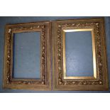 A GOOD PAIR OF 19TH CENTURY GILTWOOD FRAMES, together with two others. (4)