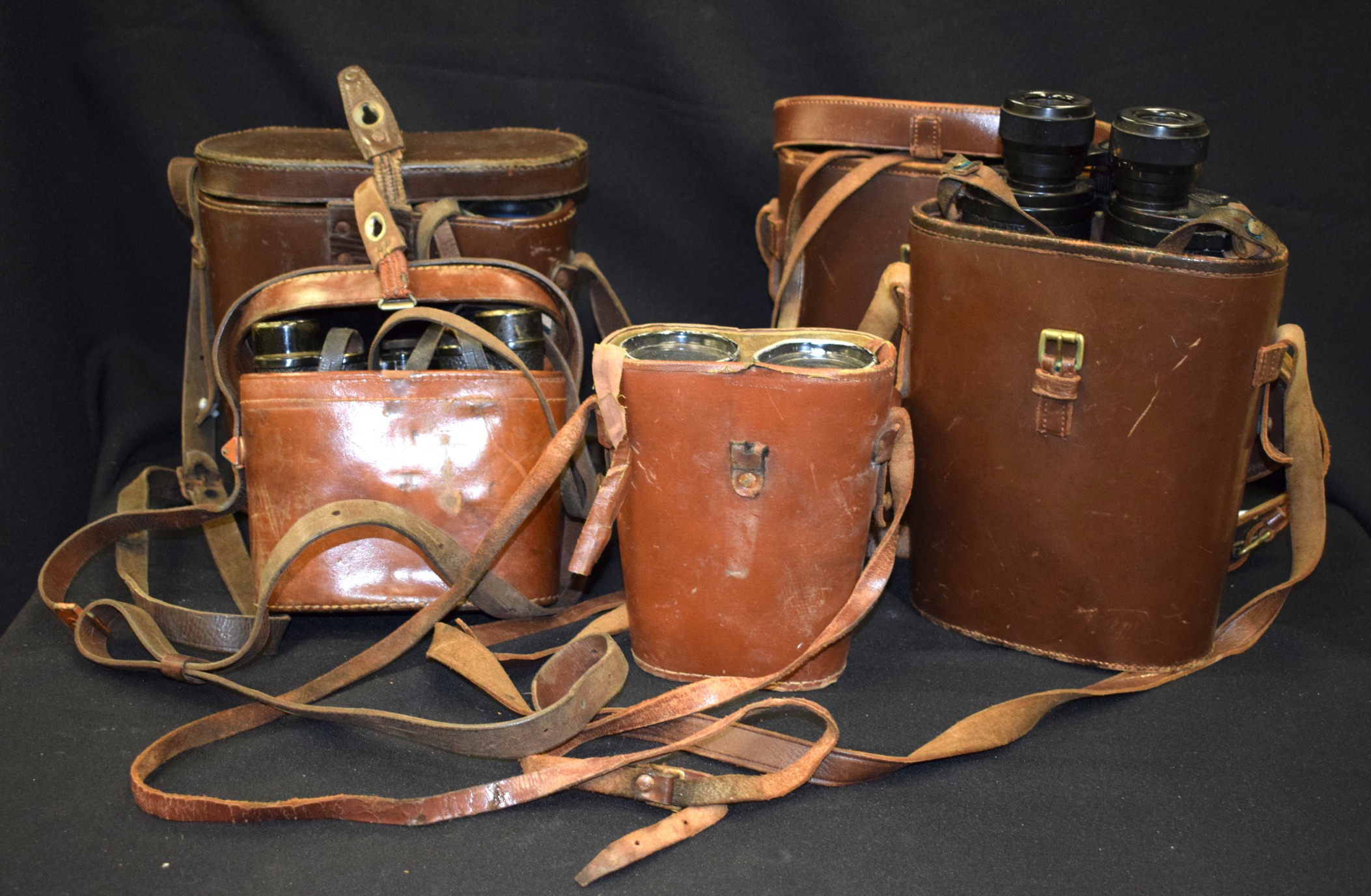 TWO CASED PAIR'S OF CARL ZEISS BINOCULARS, together with three other cased pairs. (5)