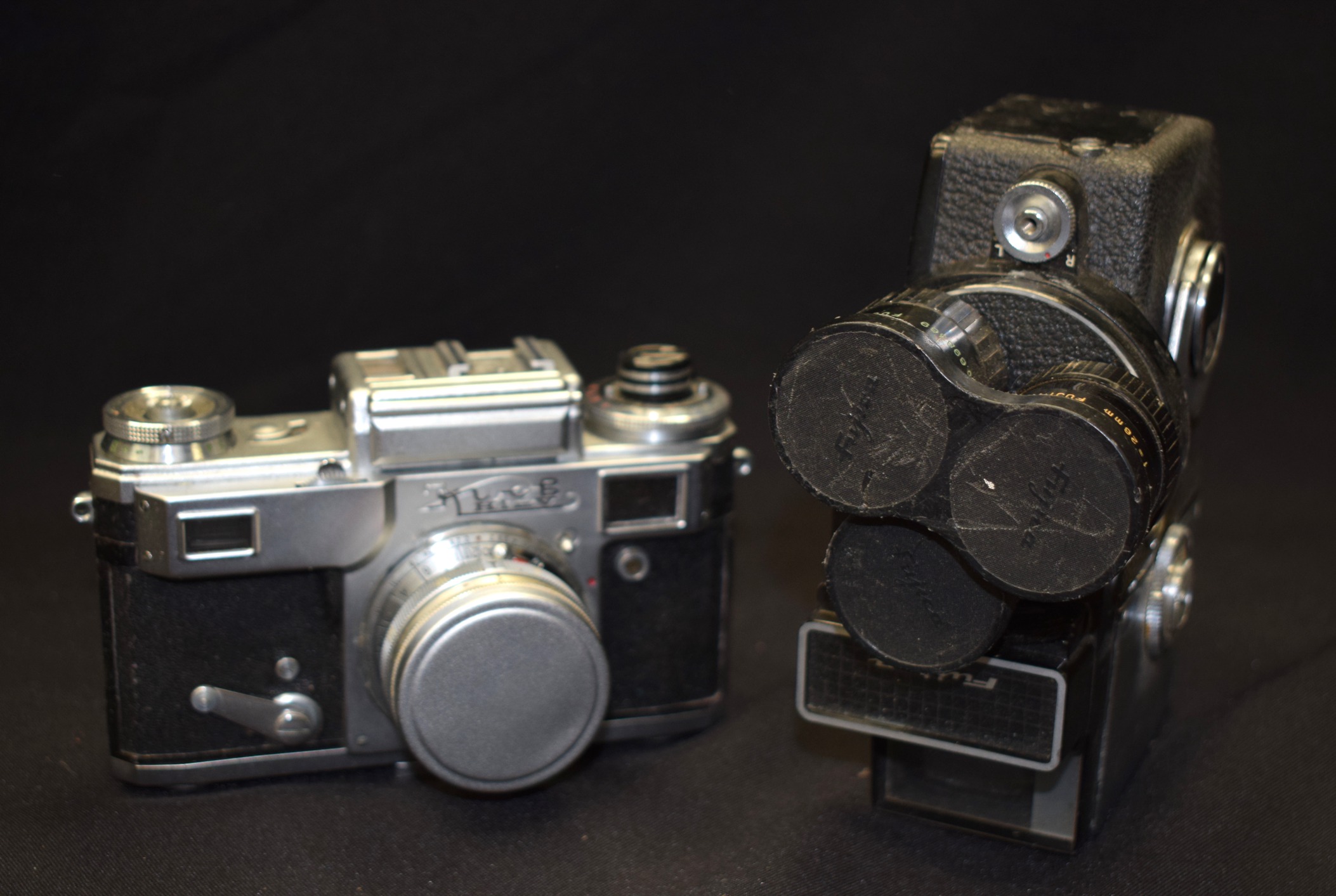 A QAUNTITY OF CAMERA'S AND ASSOCIATED EQUIPMENT, including Minolta XDS and Soviet Kiev Jupier - Image 2 of 3