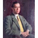 CIRCLE OF FRANK T. COPNALL (1870-1949), Framed oil on canvas, portrait of a portly gentleman. 76