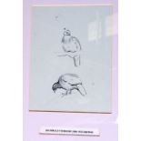 ARCHIBALD THORBURN (1860-1935), framed sketch, study of birds. 17 cm x 13 cm.