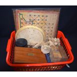 A QUANTITY OF VINTAGE GAMES, together with wooden puzzles etc. (qty)