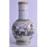 A GOOD CHINESE FAMILLE ROSE PORCELAIN BULBOUS VASE bearing Daoguang marks to base, Guangxu period,