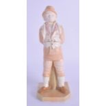 Royal Worcester figure of the Irishman from the Countries of the World painted in blush ivory with
