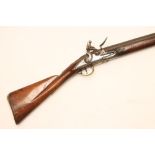 A VOLUNTEER'S BROWN BESS BY R. WATKIN, c.1770, with 44 1/4" sighted barrel, flintlock action