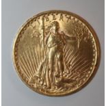 A USA GOLD $20, 1923, "Saint Gaudens", 33.4g. (Illustrated) (Est. plus 18% premium inc. VAT)