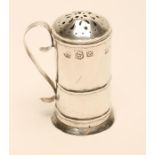 A QUEEN ANNE BRITANNIA STANDARD SILVER "KITCHEN PEPPER", maker's mark mis-struck, possibly RO,