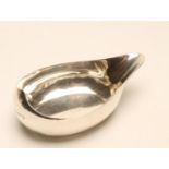 A LATE GEORGE III SILVER PAP BOAT, maker's mark indistinct, London 1806, of typical oval form, 4 1/