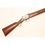 A W W GREENER SINGLE BARRELLED 12 BORE SHOTGUN, with 29" sighted barrel, martini style action and