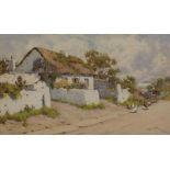 J ABERNETHY LYNAS GRAY (1869-1940), A Coastal Cottage, watercolour and pencil, signed and dated