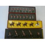 Four Britains Special Collectors Edition Sets 00126 Royal Scots Marching, 00127 Highland Light