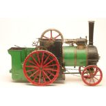 Freelance coal fired traction engine with reversing single cylinder cab controls including