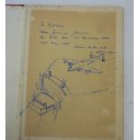 Johnny Johnson (617 Squadron RAF, "Dambusters") autographed and inscribed fly-leaf of unrelated