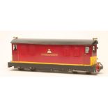 Freelance Diesel Lancashire Fusilier finished in maroon with radio control and carrying case, G (