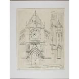 JOHN PIPER (1903-1992), "Clemency Burgundy", etching, limited edition 22/50, signed in pencil,