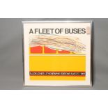 ALLEN JONES (b.1937), Fleet of Buses, lithograph, signed in pencil and dated (19)66, 20 1/4" x 21