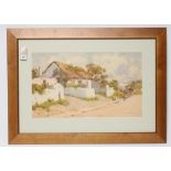 J. ABERNETHY LYNAS GRAY (1864-1940), A Coastal Cottage, watercolour and pencil, signed and dated