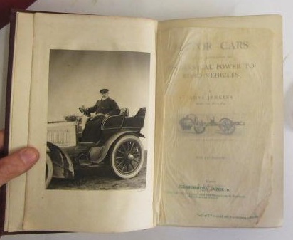 MOTOR CARS AND THE APPLICATION OF MECHANICAL POWER TO ROAD VEHICLES, Rhys Jenkins, 1902, T Fisher - Bild 2 aus 2