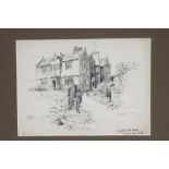A J SYMINGTON (Contemporary), Yorkshire Scenes, a portfolio of pencil, pen and wash drawings, some